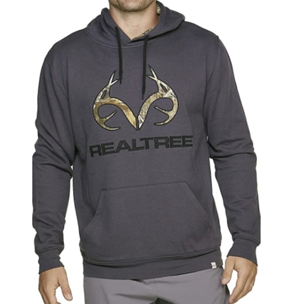 💥302 Realtree Edge Whitetail Pullover Fleece Embroidered Logo Hoodie